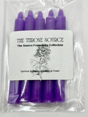 Throne Spell Candles 5Piece Ritual Chime Set Intention & Manifestation Undressed